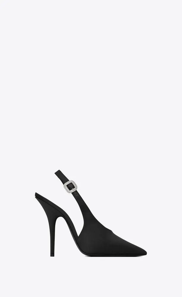 zapatos de salón slingback yasmeen de satén de seda
