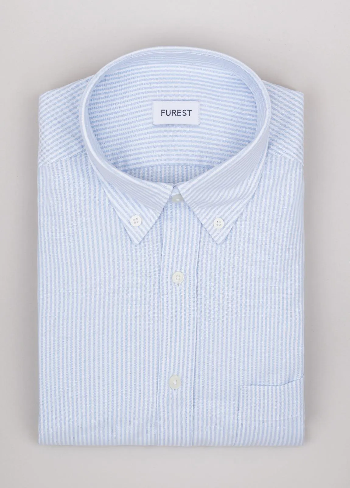 Camisa sport FUREST COLECCIÓN oxford rayas celeste