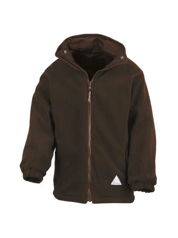 Chaqueta impermeable reversible con interior polar para niños