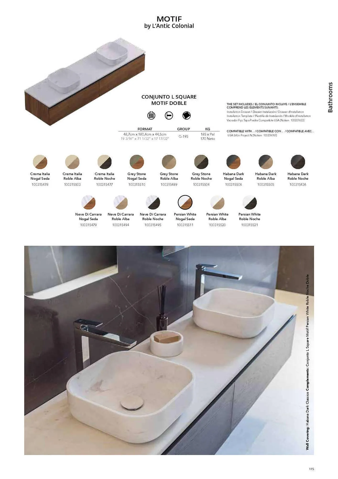 Catálogo de Folleto Porcelanosa 31 de marzo al 8 de febrero 2024 - Página 122