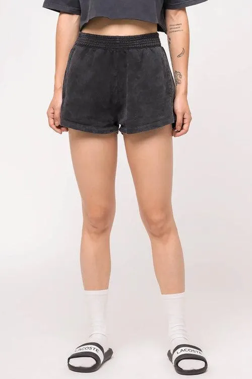 Washed Black Shorts
