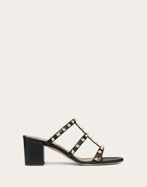 SANDALIAS DE PALA ROCKSTUD DE BECERRO 60 MM