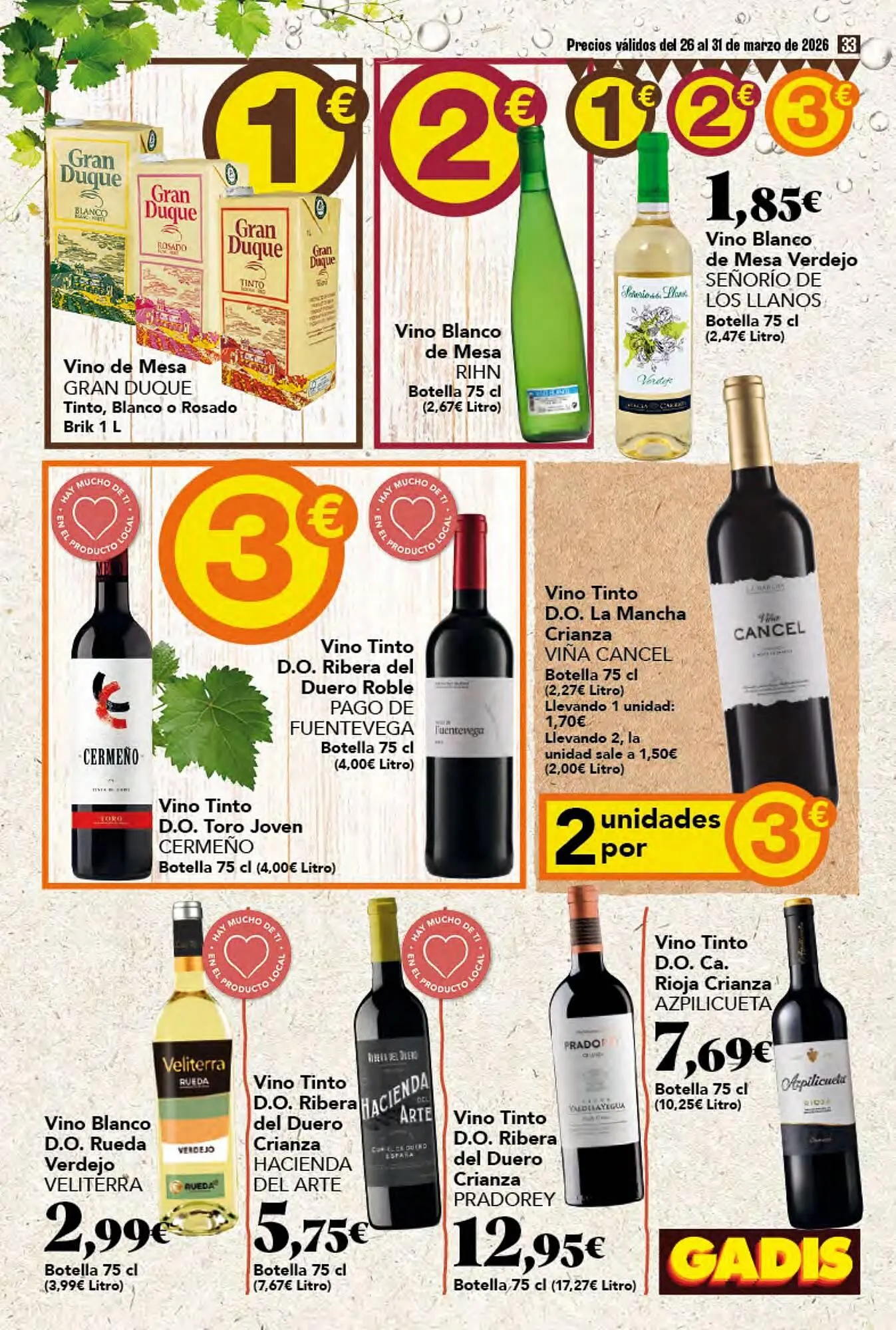 Catálogo de Folleto Gadis 26 de marzo al 31 de marzo 2026 - Página 33