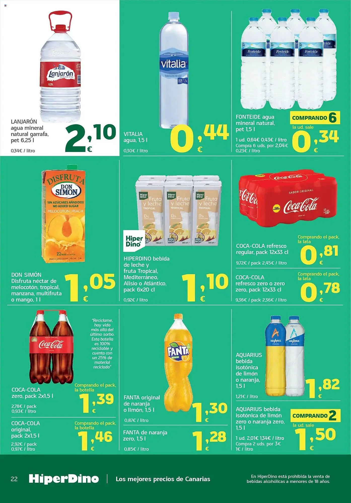 Catálogo de Folleto HiperDino 9 de abril al 22 de abril 2026 - Página 22