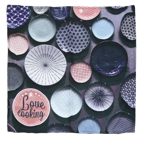 PAÑO MICROFIBRA LOVE COOKING 50X50CM