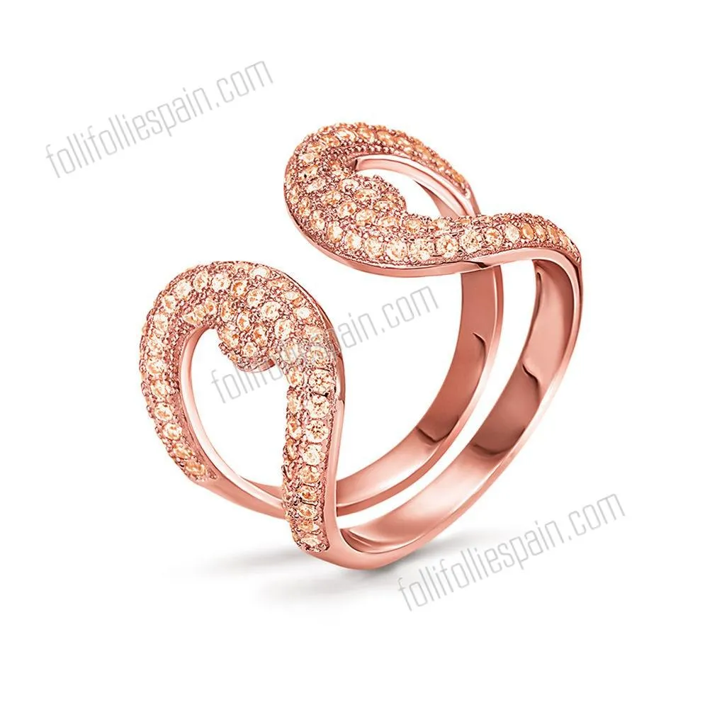 Folli Follie Moda tentación de plata Anillo a precio reducido