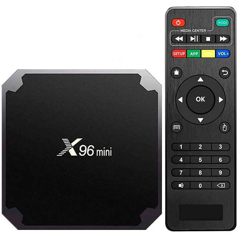 Android TV X96 mini WiFi 8GB mando a distancia negro 1,7x8,2x8,2 cm