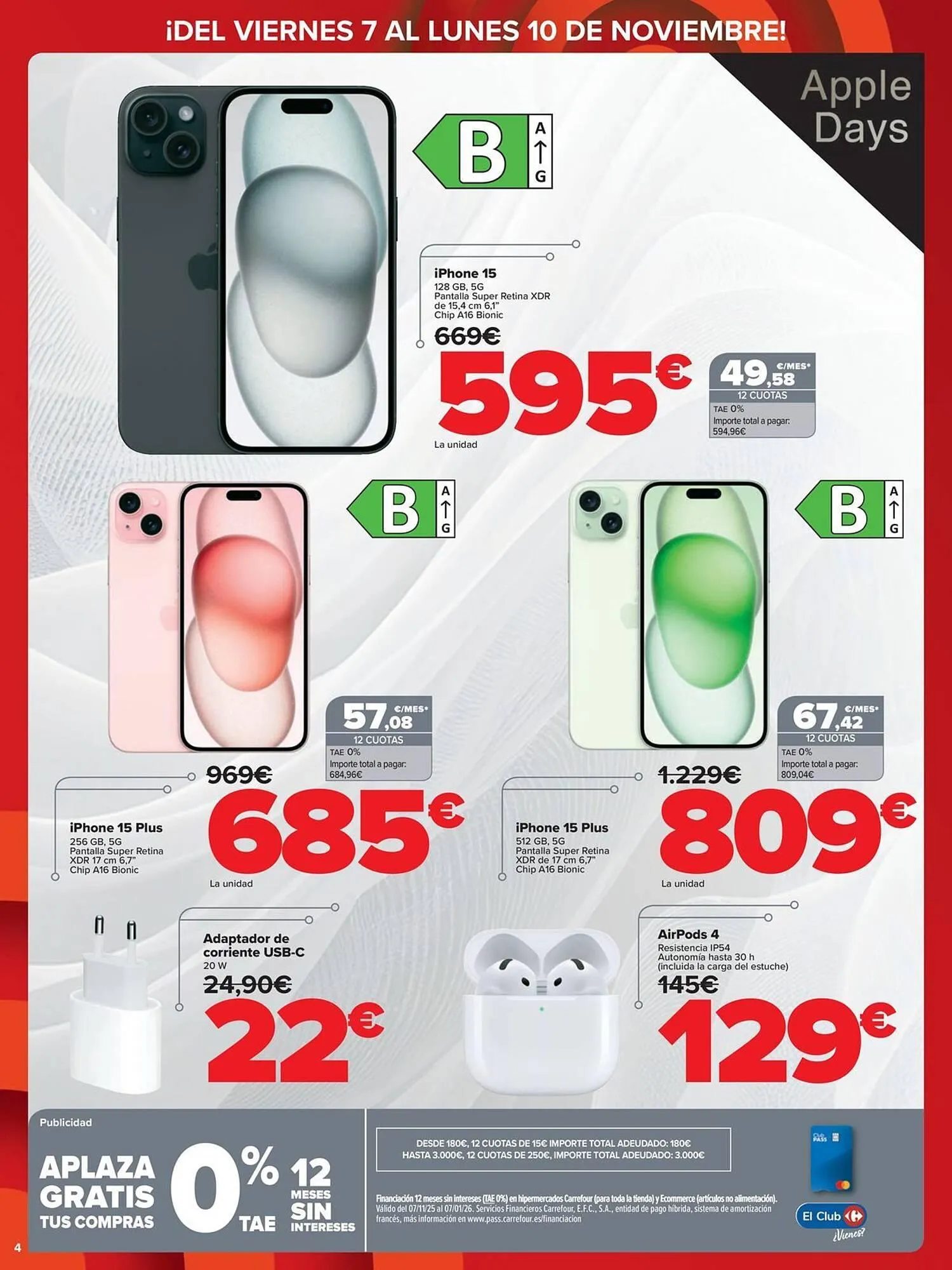 Catálogo de Folleto Carrefour 7 de noviembre al 10 de noviembre 2025 - Página 4