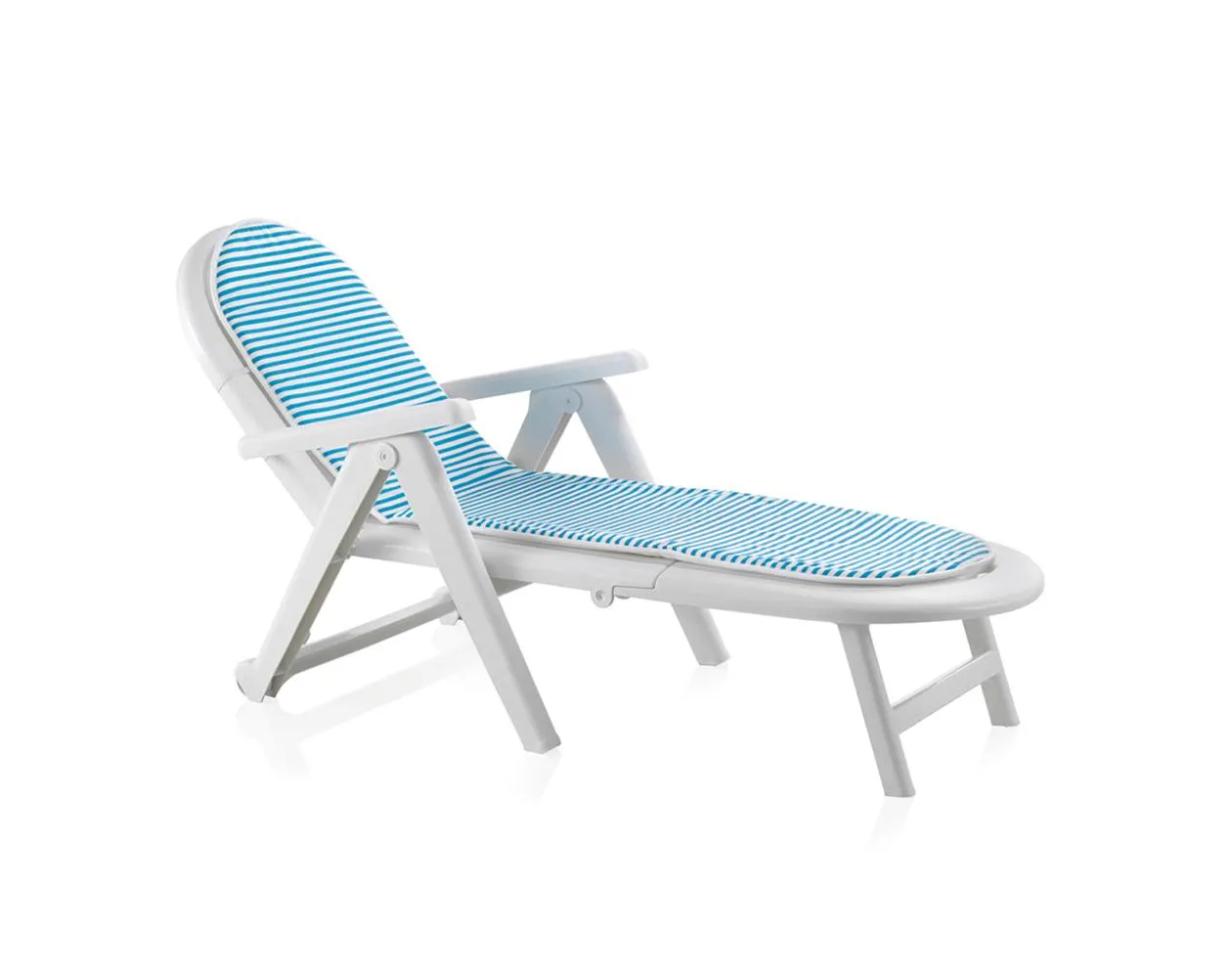 Tumbona Caimán con cojín - Blanco