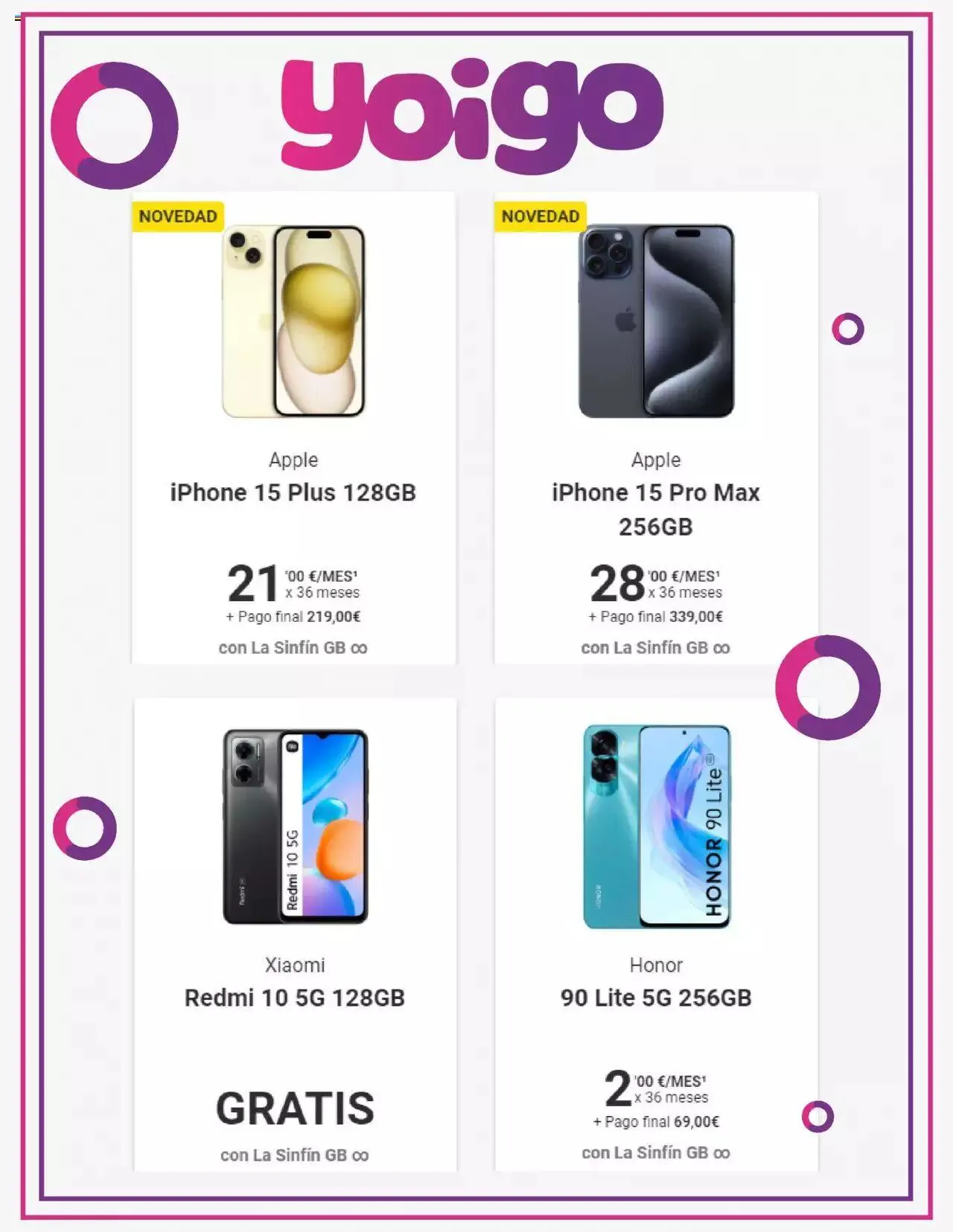 Catálogo de Yoigo ofertas 18 de septiembre al 31 de diciembre 2023 - Página 4