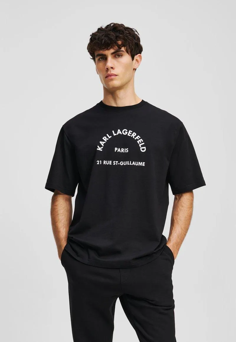 RUE ST-GUILLAUME RELAXED - Camiseta estampada - black