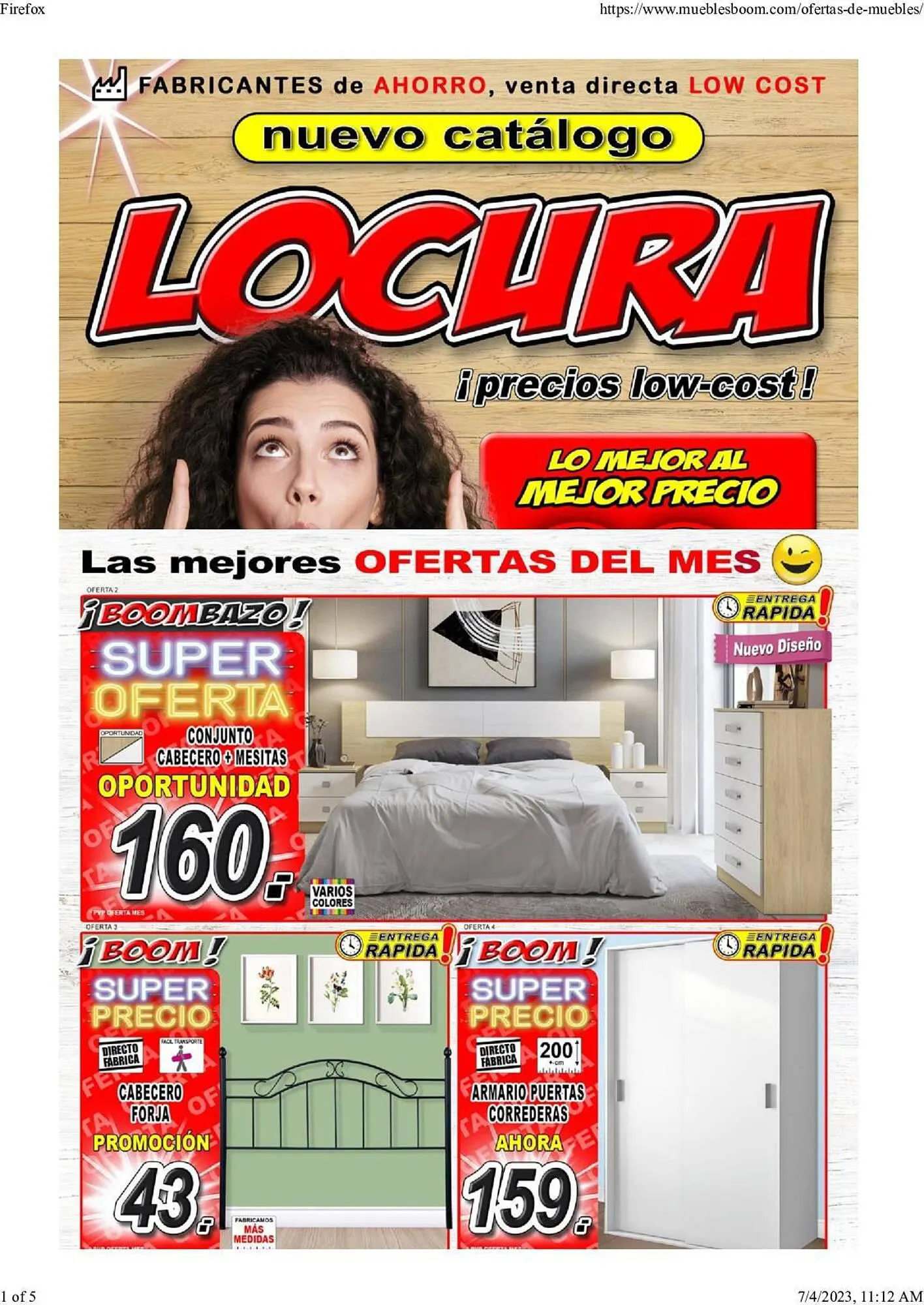 Catálogo de Catálogo Muebles Boom 23 de julio al 30 de septiembre 2023 - Página 1