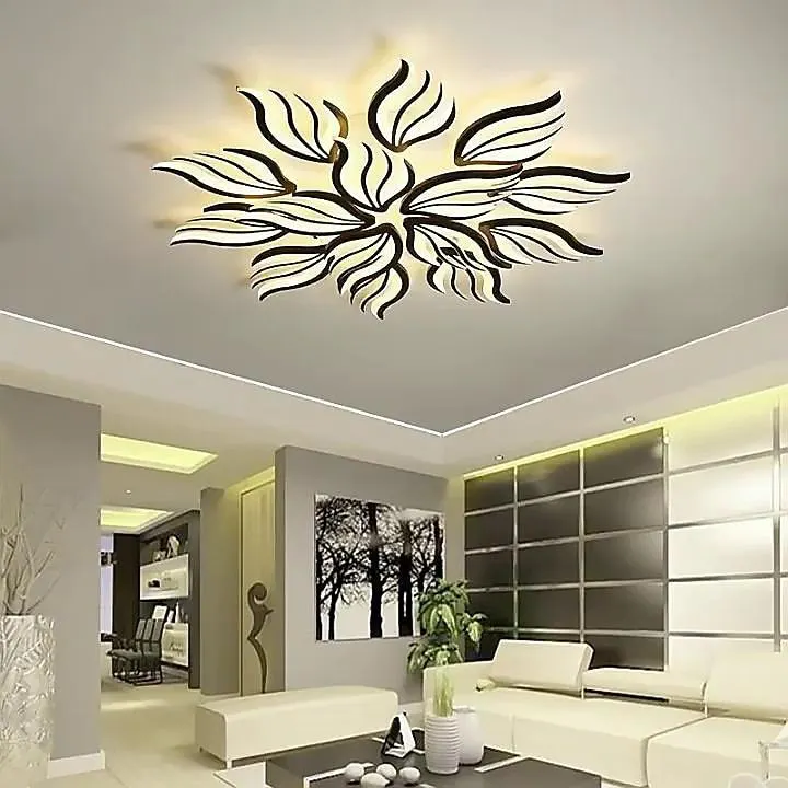 luces de techo de diseño de racimo regulable plástico estilo artístico estilo moderno novedad negro led moderno 110-240 v