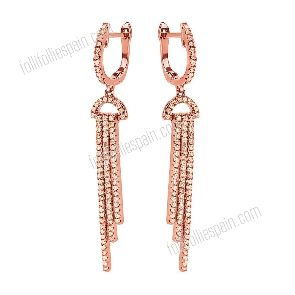 Folli Follie tentación Pendientes de plata de moda con precios de descuento