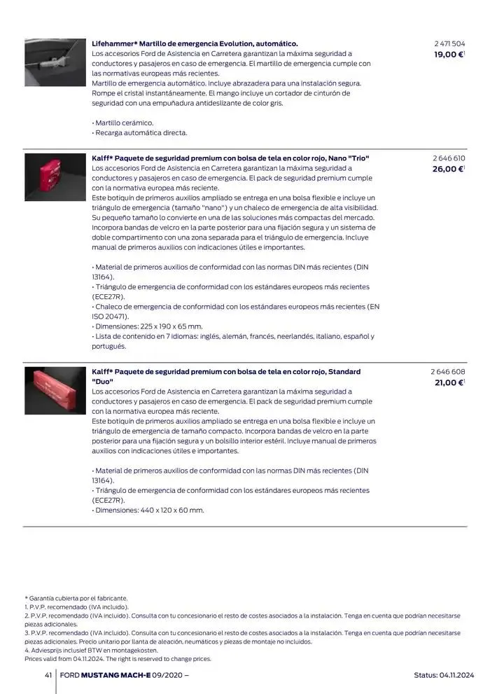 Catálogo de Ford de accesorios Ford Mustang Mach-E 13 de noviembre al 13 de noviembre 2025 - Página 41
