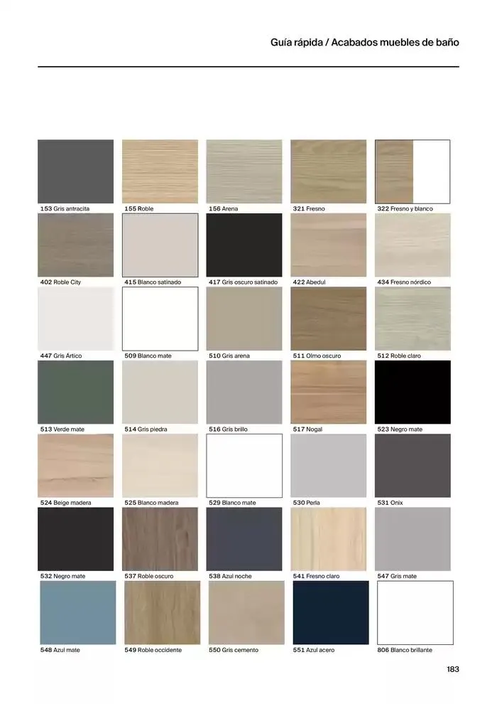 Catálogo de Colecciones de Baño, Muebles y Accesorios 9 de enero al 31 de diciembre 2025 - Página 185
