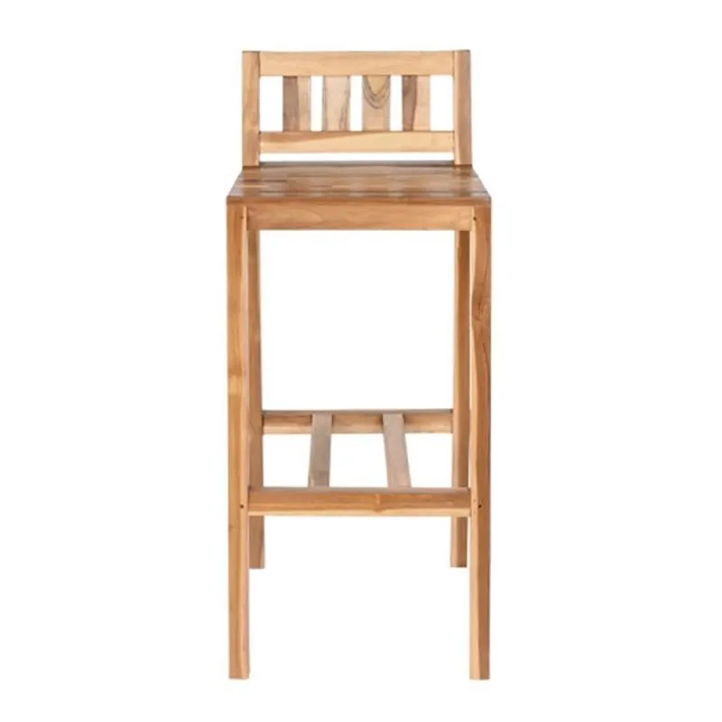 Nil teak wood high stool, 110cm