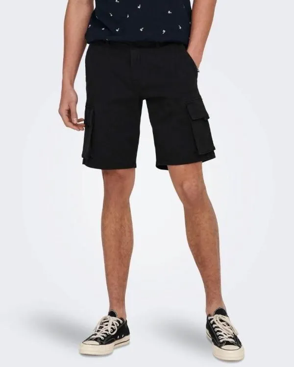 Pantalones Bermudas Hombre Negro 22024564 NEXT