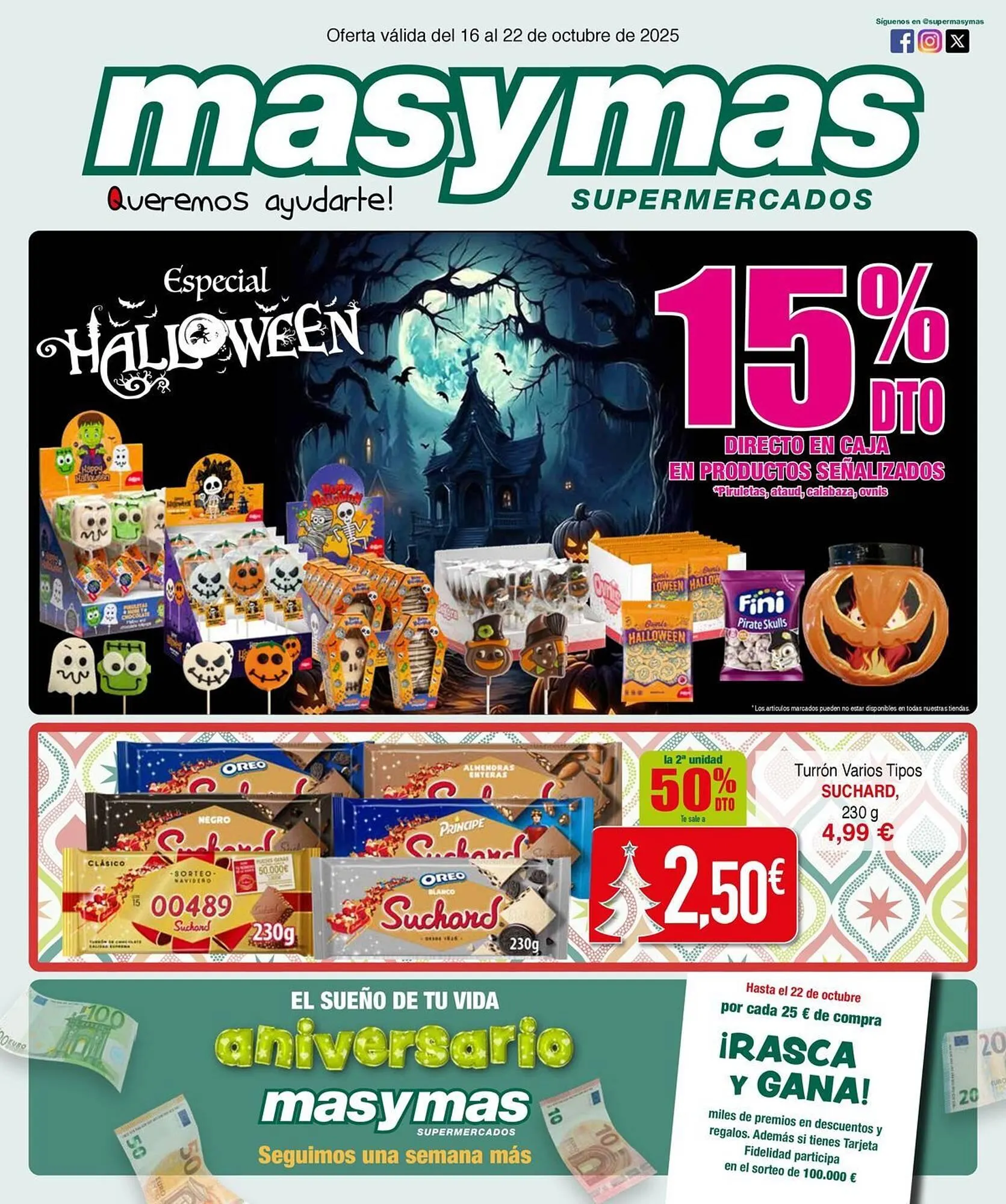 Catálogo de Folleto Masymas 16 de octubre al 22 de octubre 2025 - Página 1