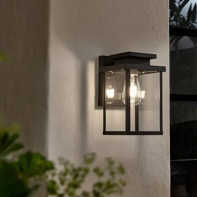 Aplique exterior Meadow INSPIRE negro E27