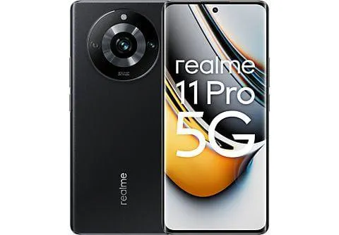 Móvil - realme 11 Pro, Negro, 256 GB, 8 GB RAM, 6.7 " FHD+ OLED Curved Display, Cámara 100 MP, MediaTek Dimensity 7050, 5000 mAh, Android 13