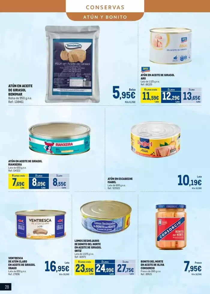 Catálogo de Especial Pescados Canarias 4 de marzo al 6 de abril 2025 - Página 28