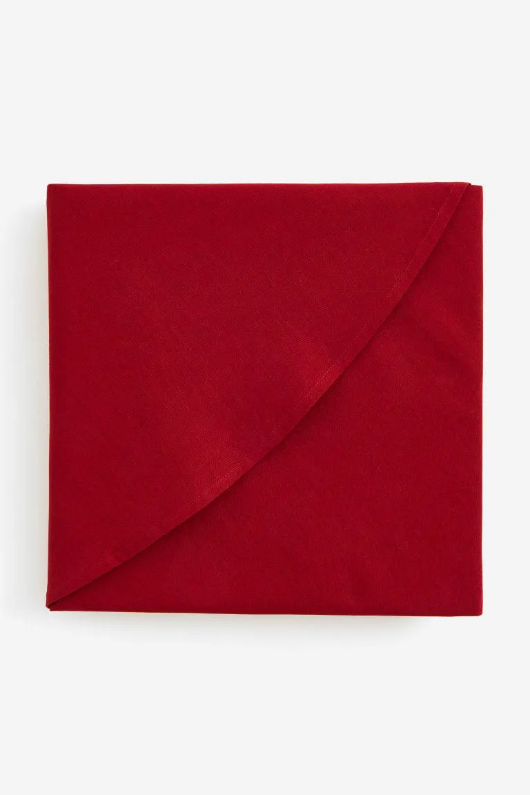 Mantel redondo de algodón