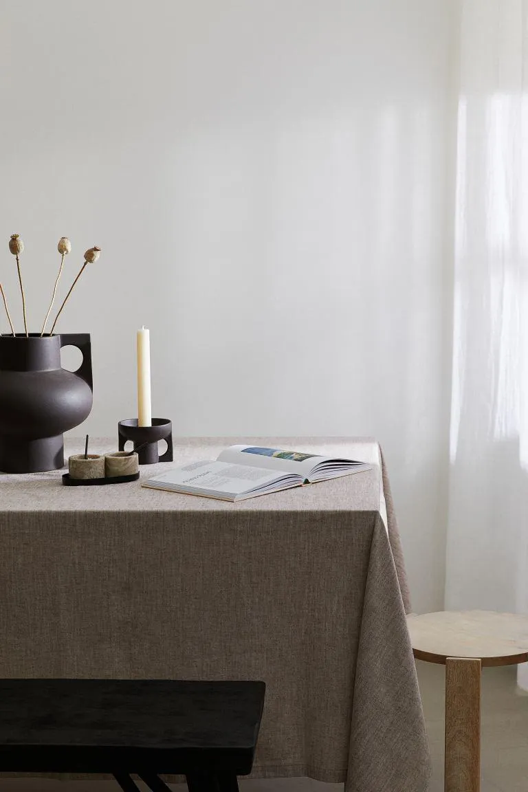 Mantel en mezcla de lino