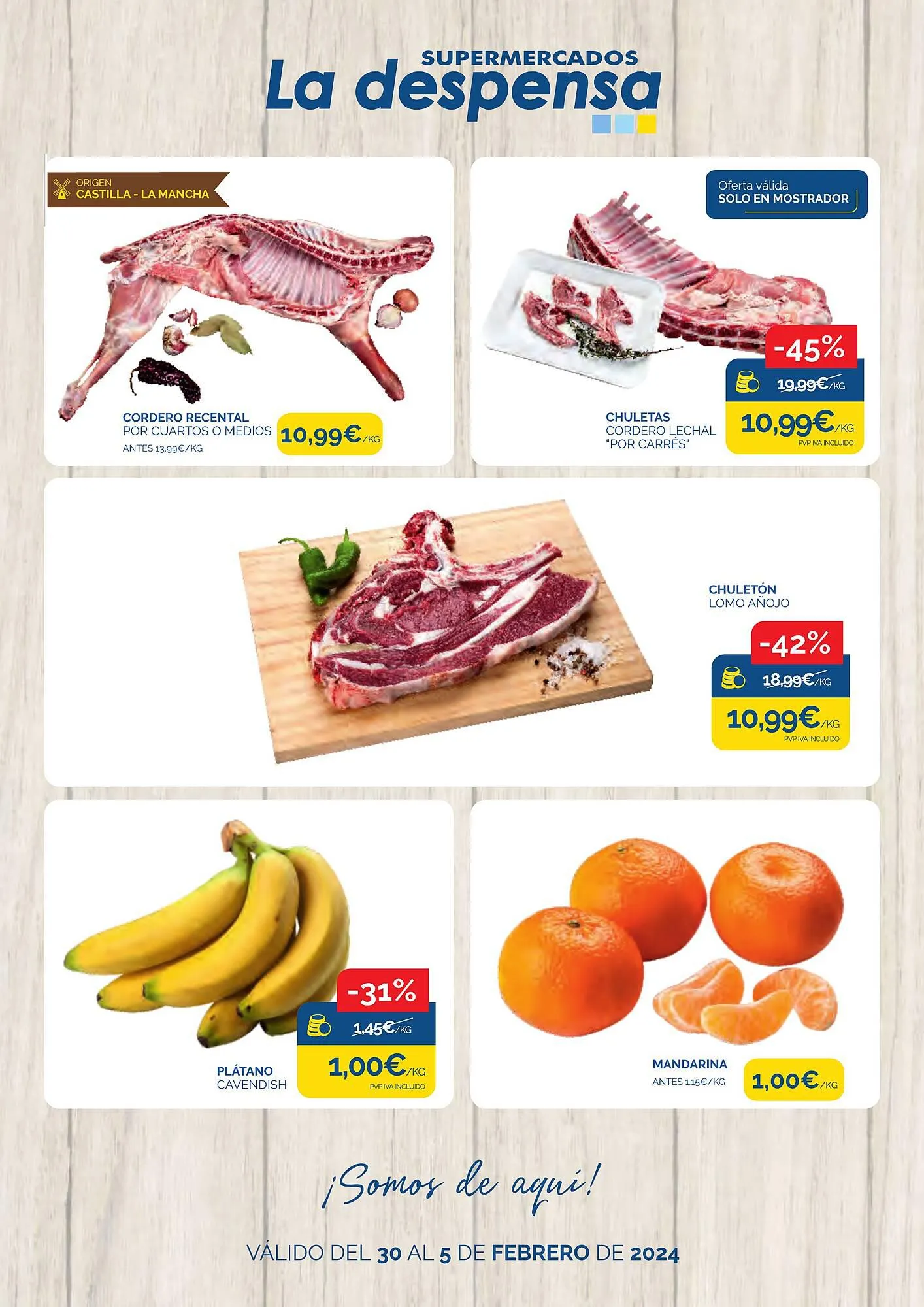 Catálogo de Folleto Supermercados La Despensa 30 de enero al 5 de febrero 2024 - Página 1