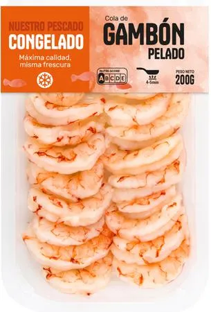 Cola de gambón crudo pelado 200g