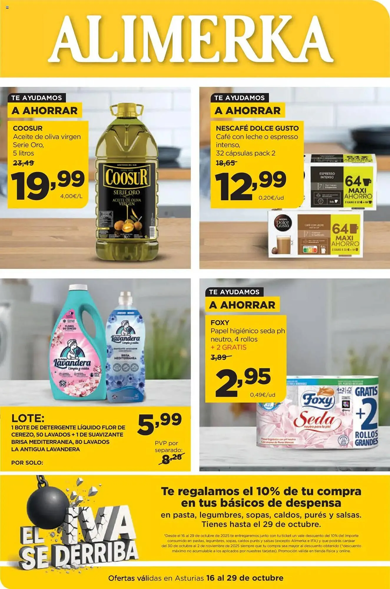 Catálogo de Folleto Alimerka 16 de octubre al 29 de octubre 2025 - Página 1