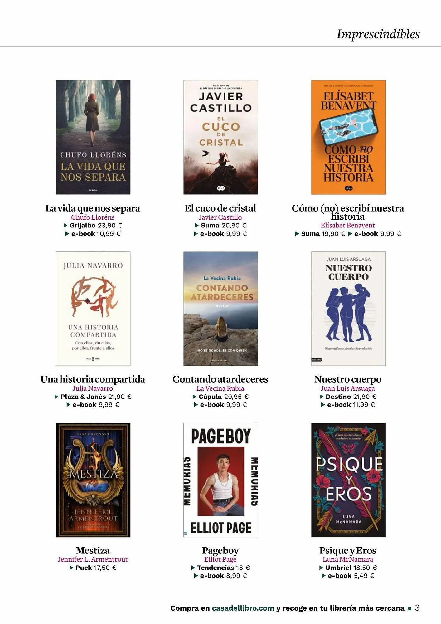 Catálogo de Folleto Casa del Libro 5 de julio al 31 de julio 2023 - Página 3