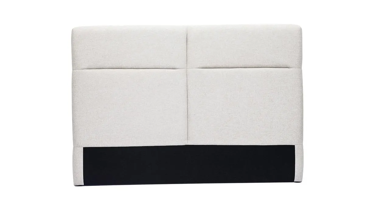 Tête de lit à poser en tissu beige L164 cm CHELSEA