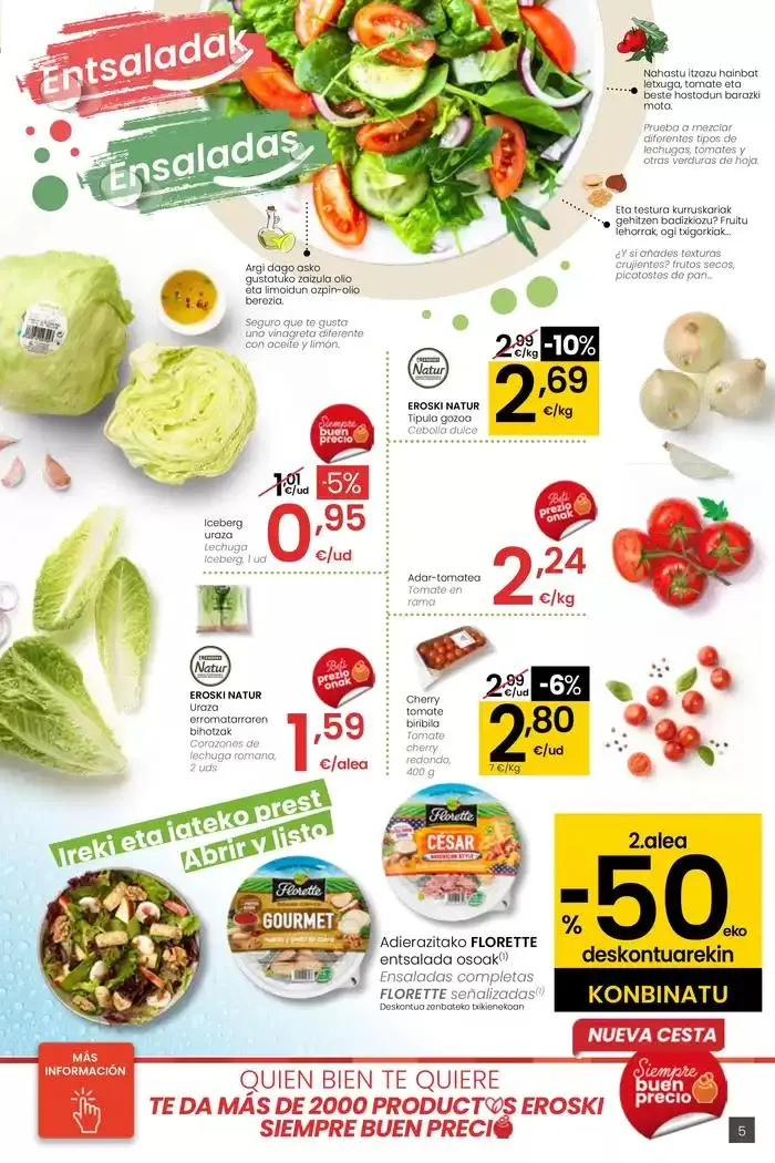 Catálogo de AUKERA OFERTA HIPERMERKATUAK EROSKI 10 de abril al 29 de abril 2025 - Página 5