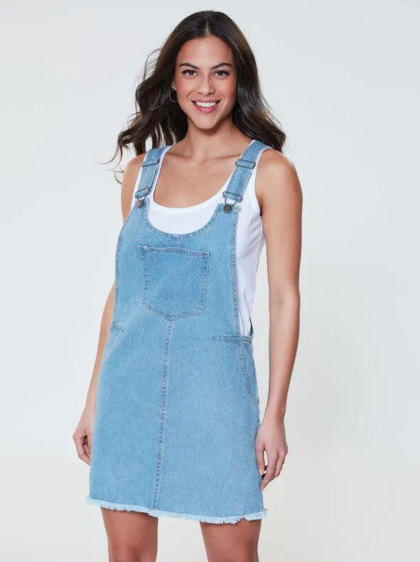 Pichi vaquero tirantes ajustables multibolsillos