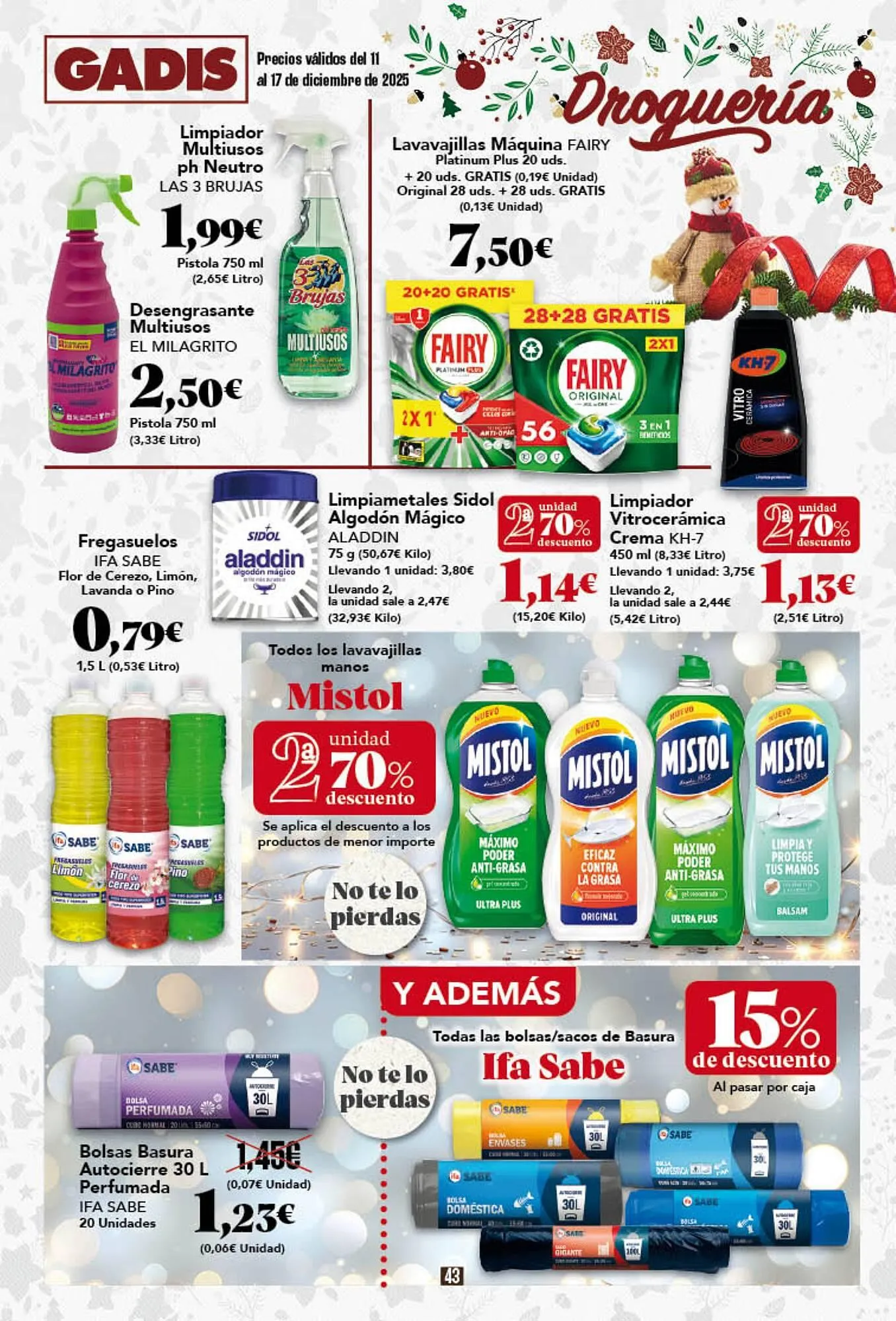 Catálogo de Folleto Gadis 11 de diciembre al 17 de diciembre 2025 - Página 43
