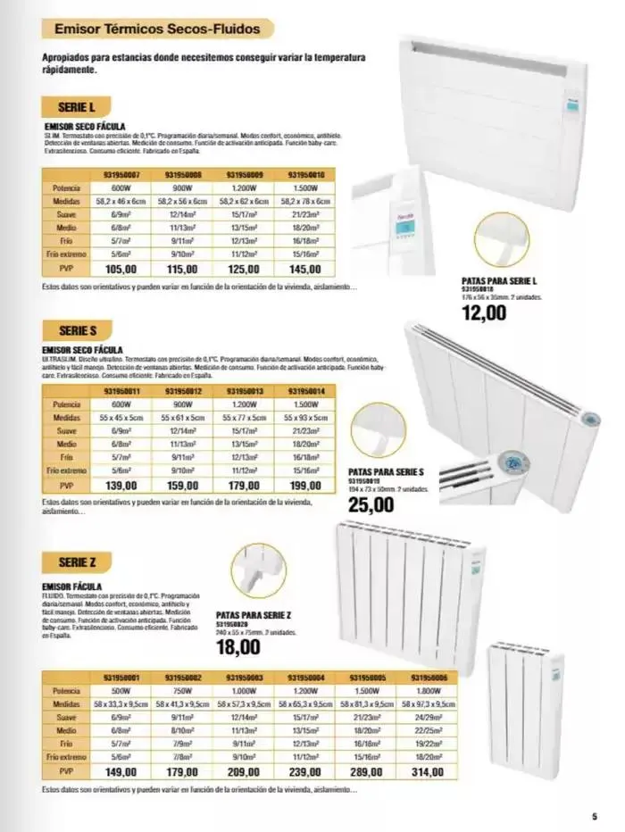 Catálogo de Calefacción 2024 1 de noviembre al 31 de enero 2025 - Página 5