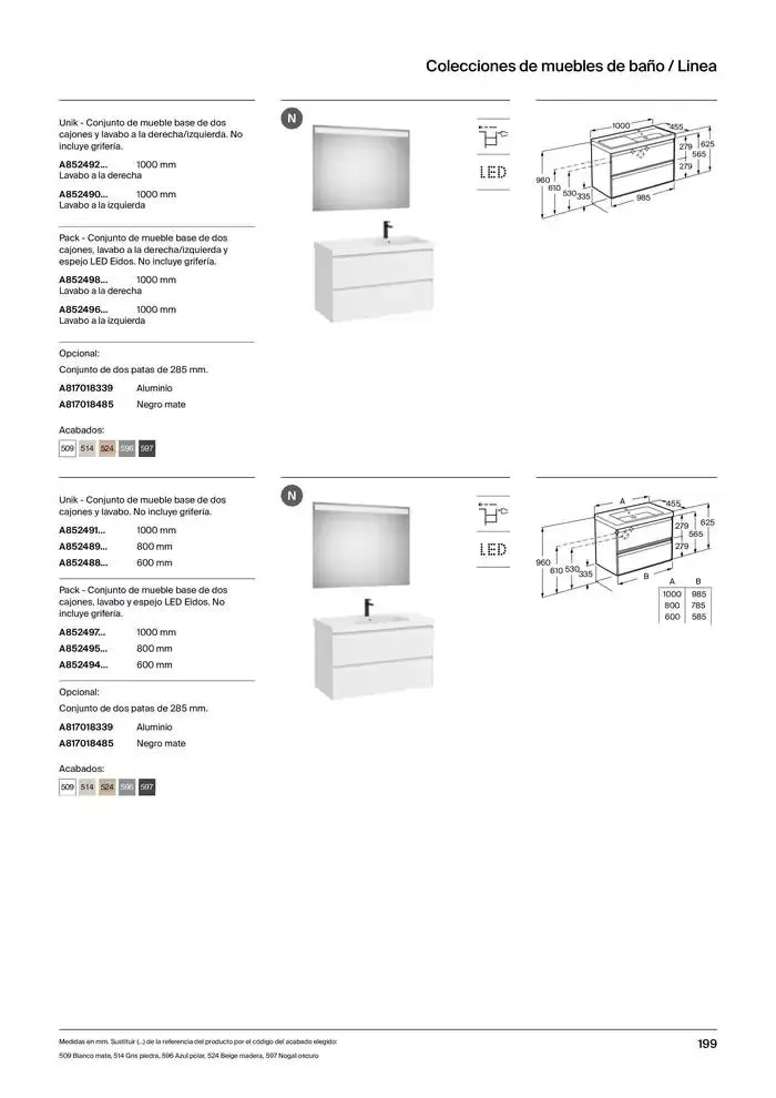 Catálogo de Colecciones de Baño, Muebles y Accesorios 9 de enero al 31 de diciembre 2025 - Página 201