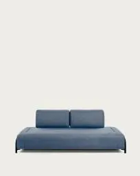 Sofá Compo 3 plazas beige grisáceo con bandeja grande 252 cm