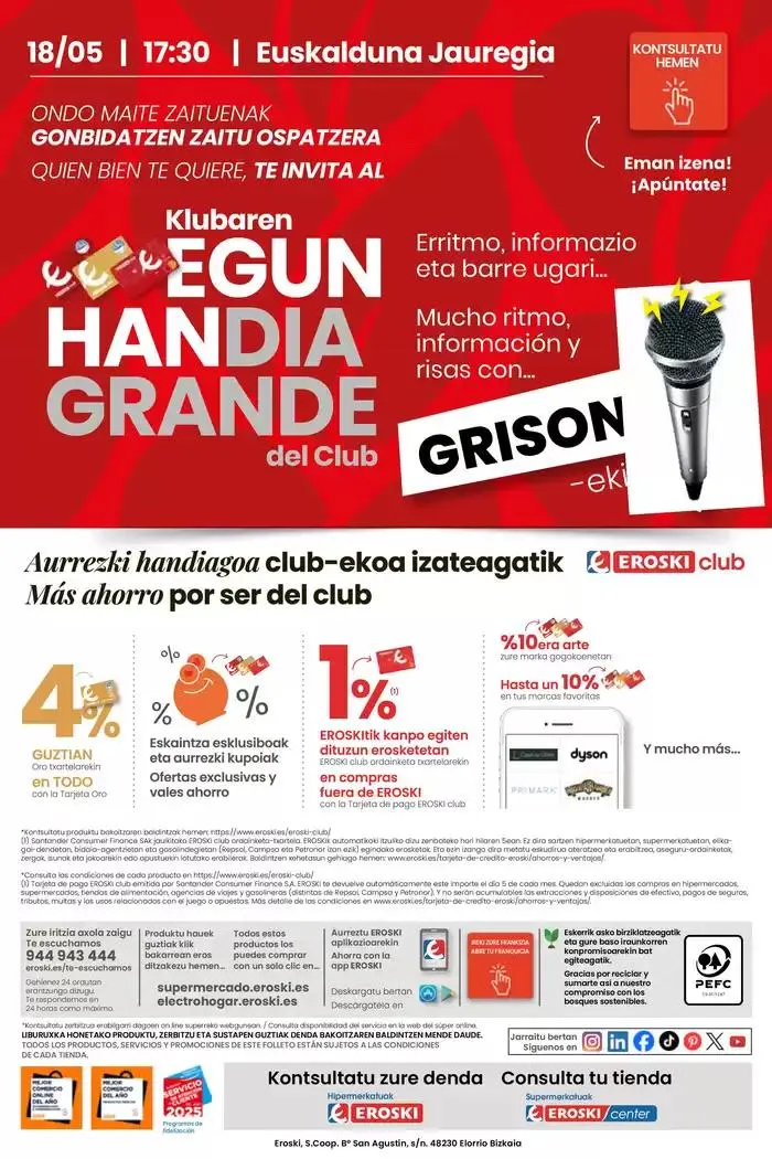 Catálogo de AUKERA OFERTA HIPERMERKATUAK EROSKI 2 de mayo al 13 de mayo 2025 - Página 37