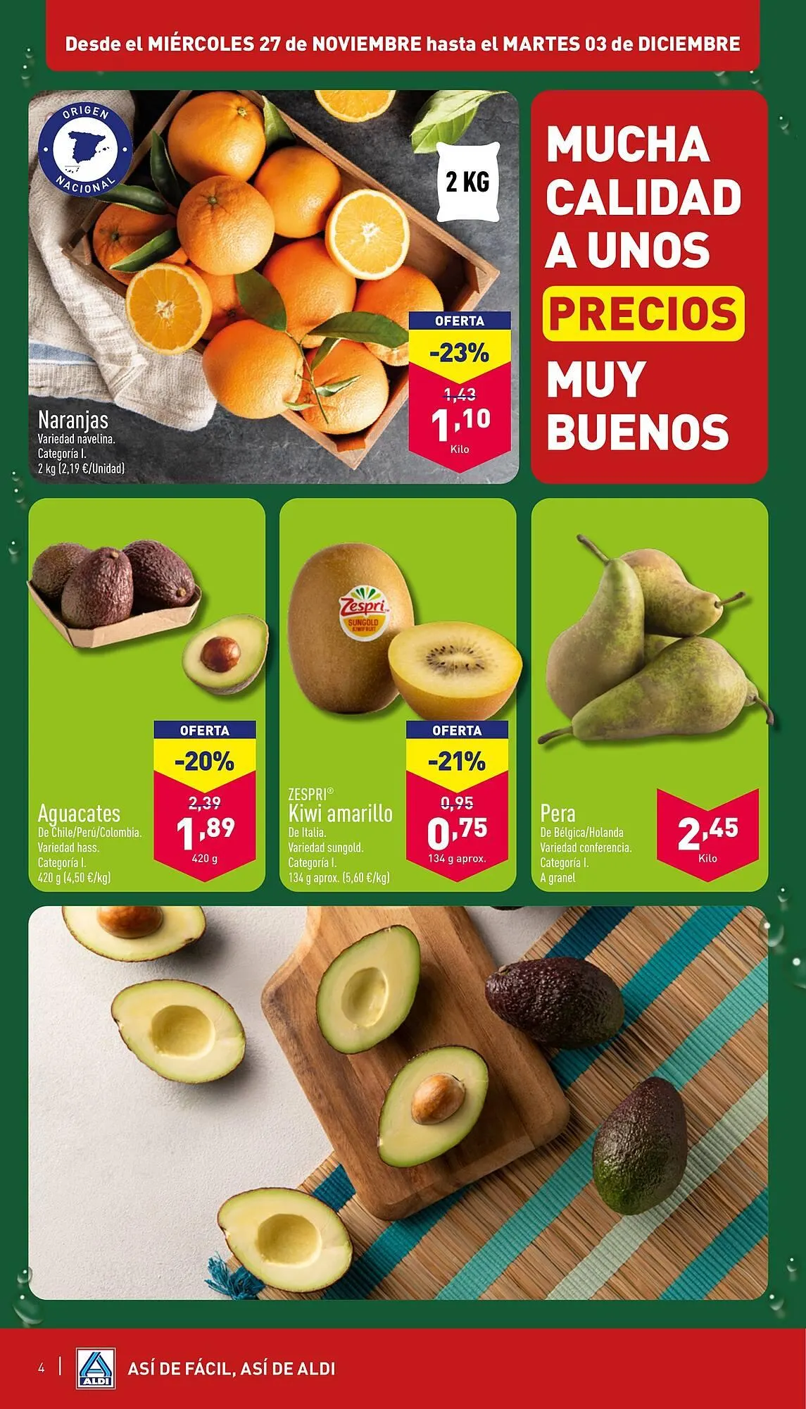 Catálogo de Folleto ALDI 27 de noviembre al 3 de diciembre 2024 - Página 4