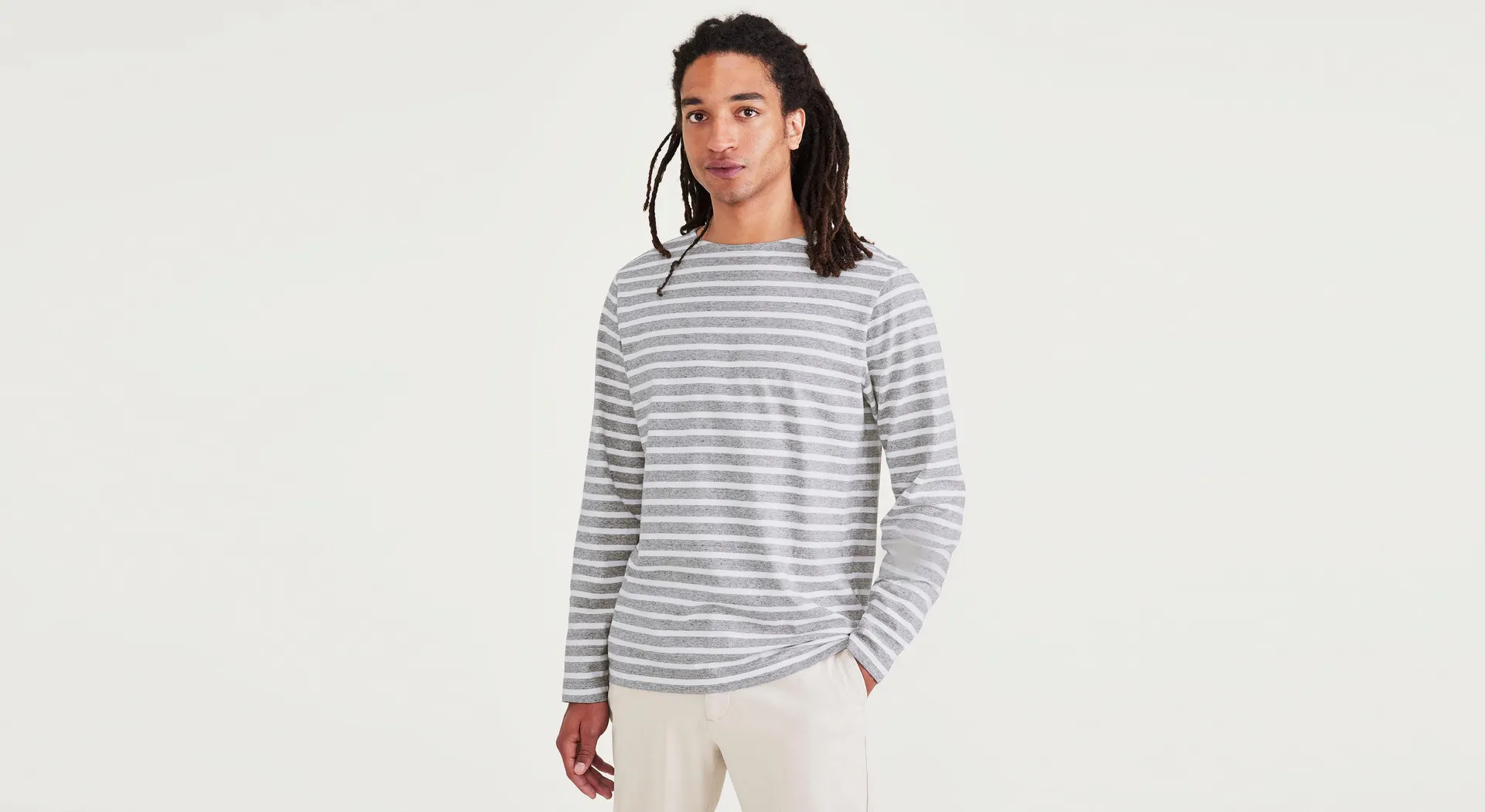 Men's Regular Fit Boatneck Shirt