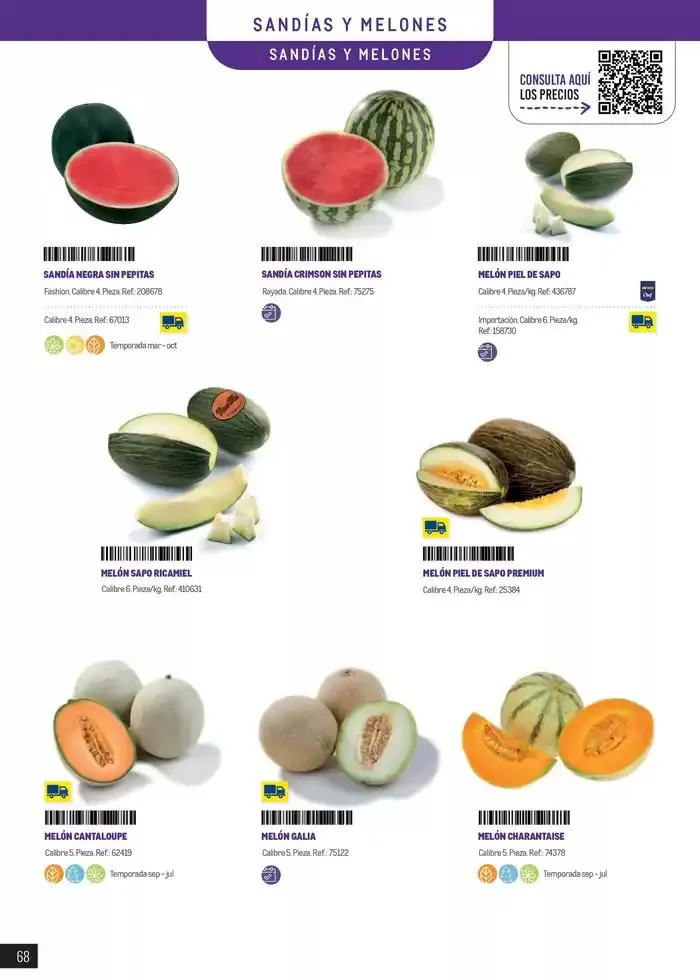 Catálogo de Frutas y verduras 8 de enero al 30 de junio 2025 - Página 68