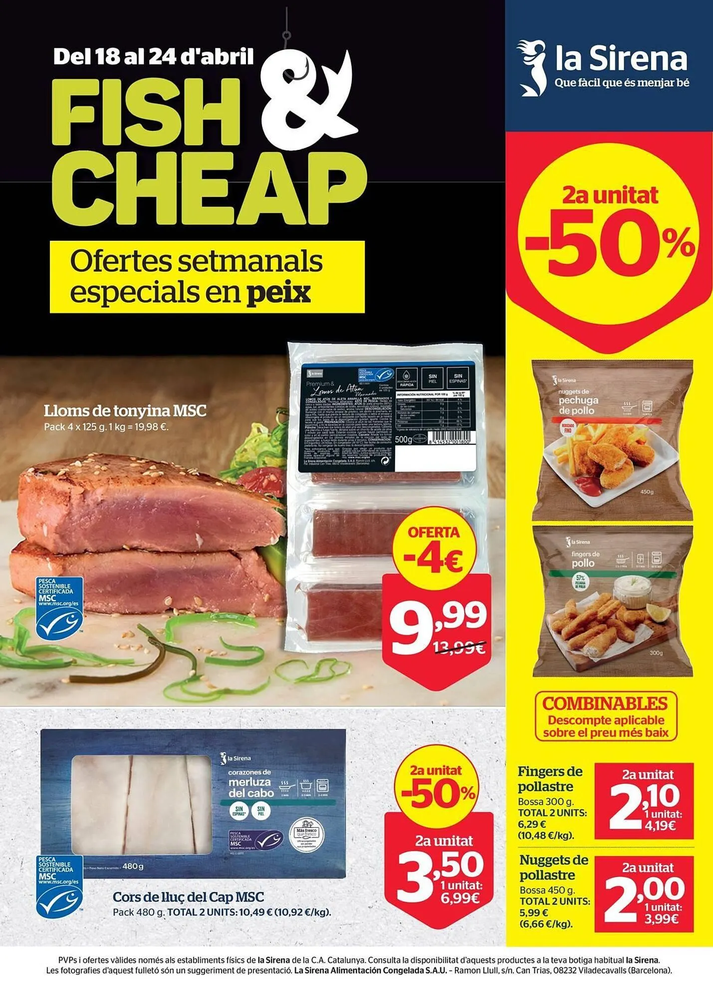 Catálogo de Folleto La Sirena 18 de abril al 24 de abril 2024 - Página 1