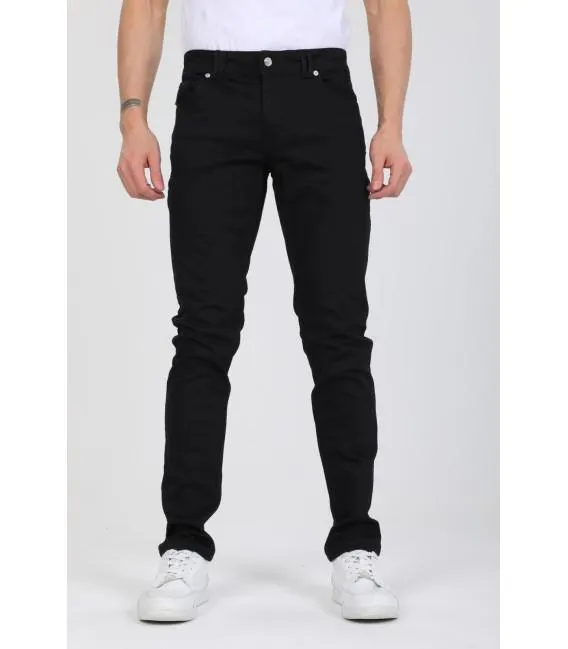Vaqueros para hombre Jeans Liso Negro