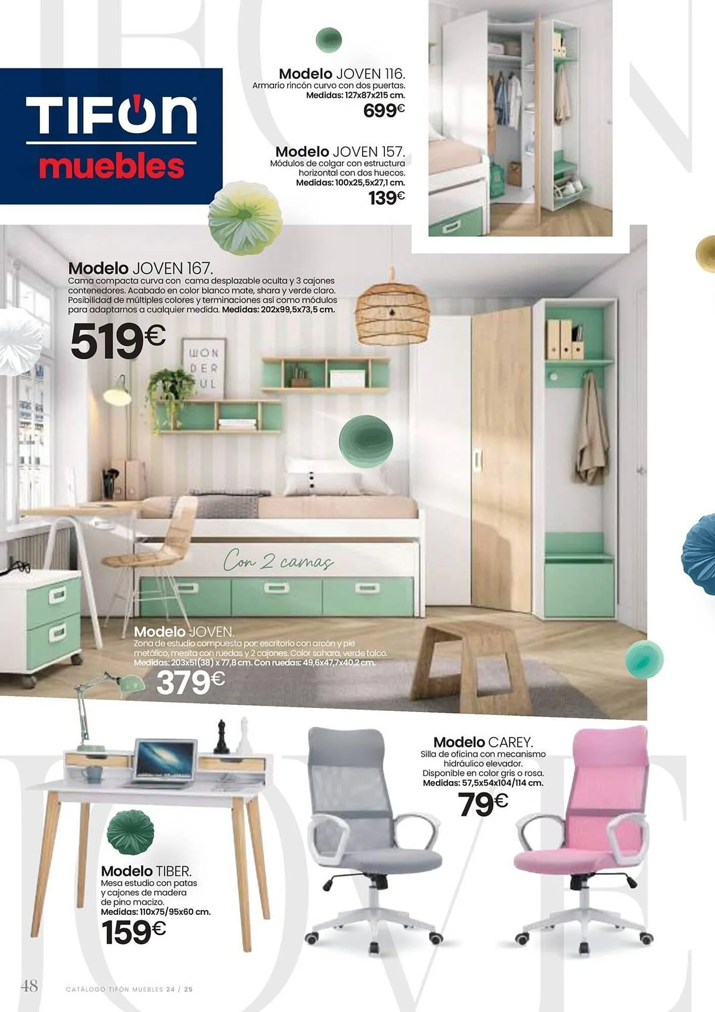 Catálogo de Folleto Tifón Hipermueble 12 de julio al 31 de mayo 2025 - Página 48