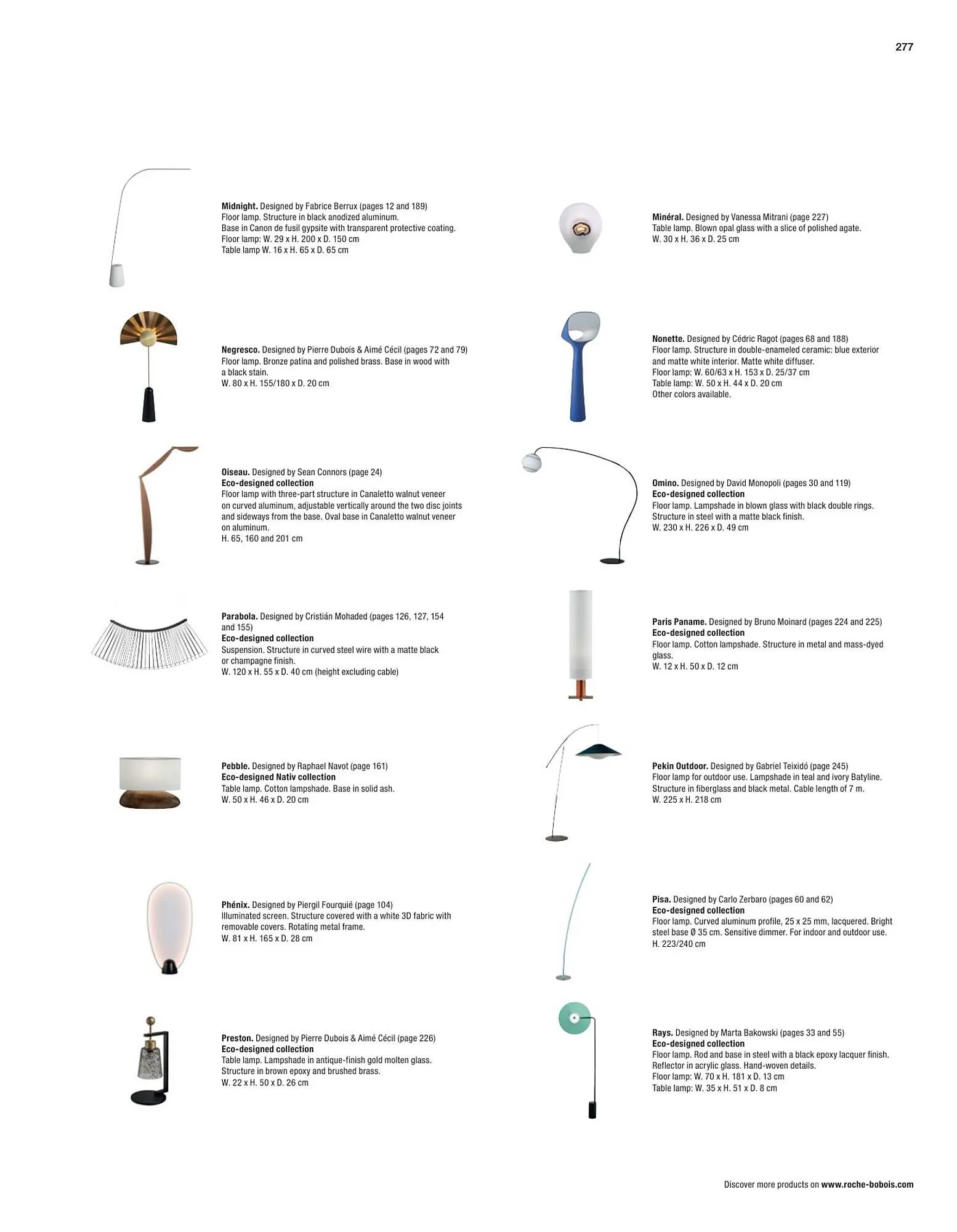 Catálogo de Folleto Roche Bobois 2 de febrero al 28 de diciembre 2024 - Página 279