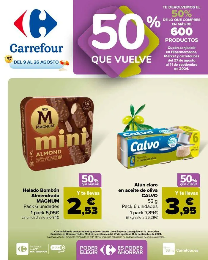 Catálogo de 50% que vuelve  9 de agosto al 26 de agosto 2024 - Página 1