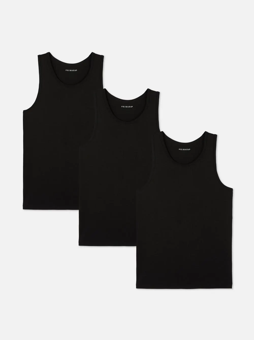 Pack de 3 camisetas sin mangas básicas