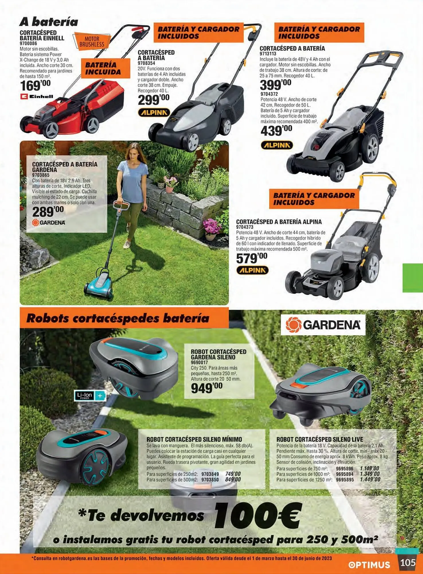 Catálogo de Folleto Optimus 27 de marzo al 31 de agosto 2023 - Página 105